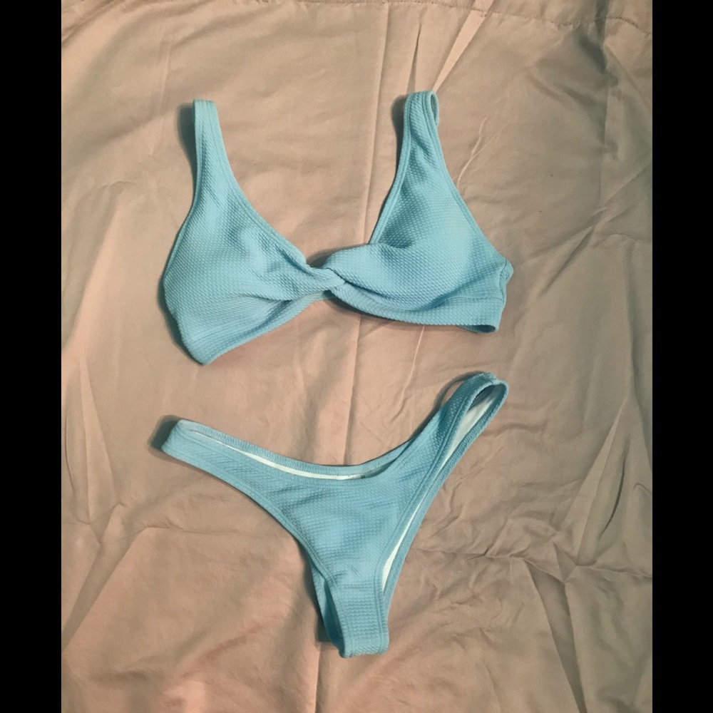 Blue bikini